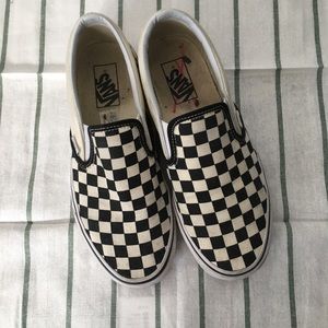 Vans Black and White Slip On